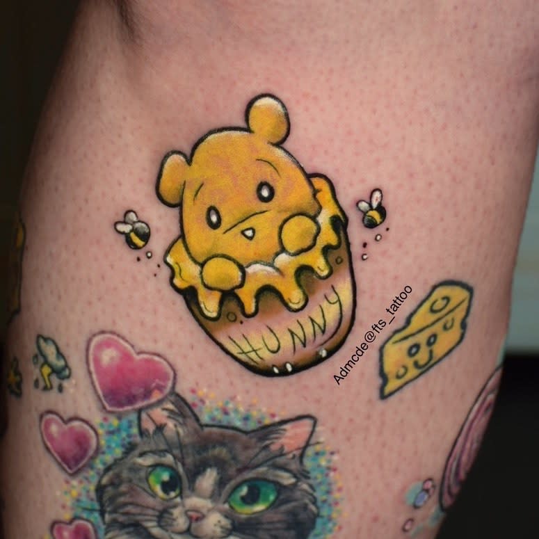 Honey Winnie the Pooh Tattoo -admcde